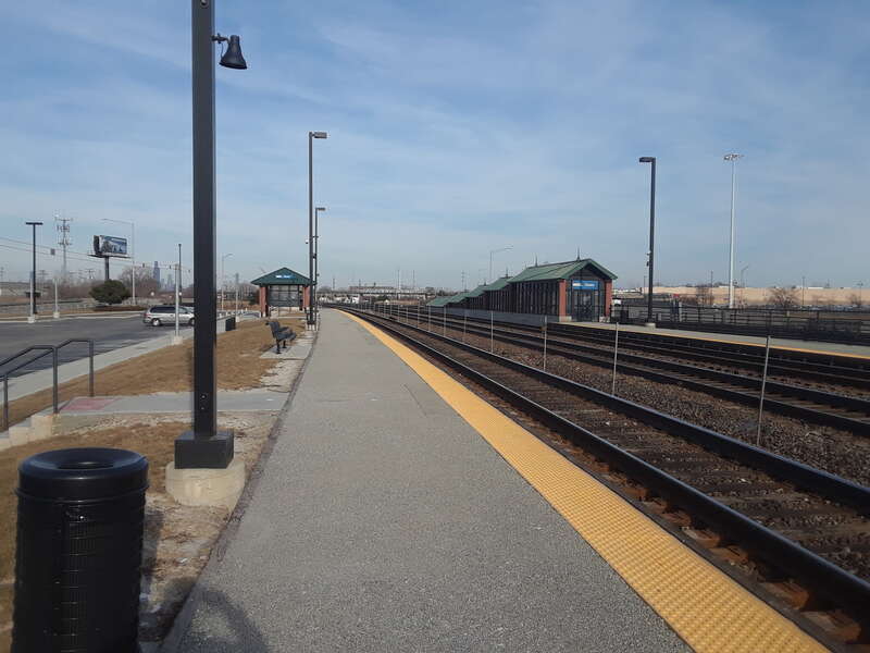 Newly rebuilt Cicero station in 2018