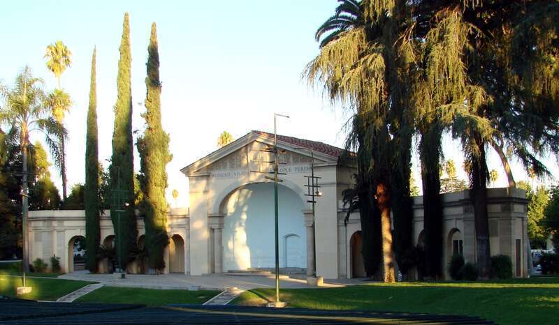 (1 of a multiple picture set)
No set of Redlands' pictures would be complete without our beloved Redlands Bowl.  Every summer the stage presents programs on Tuesday and Friday nights.  These can range from full operas to solo artists, and from a