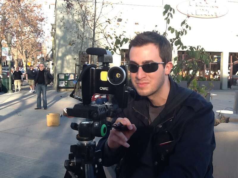 Field use of Apple iPhone 3G, mated to an OWE stabilizer mount equipped with interchangeable lens, Silk tripod and Sennheiser microphone