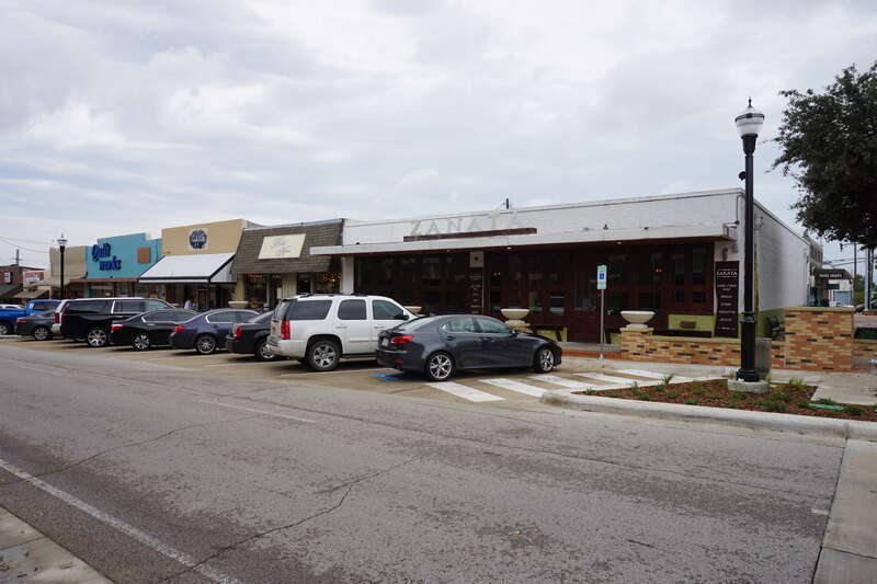 Rusk Street in Rockwall, Texas (United States).