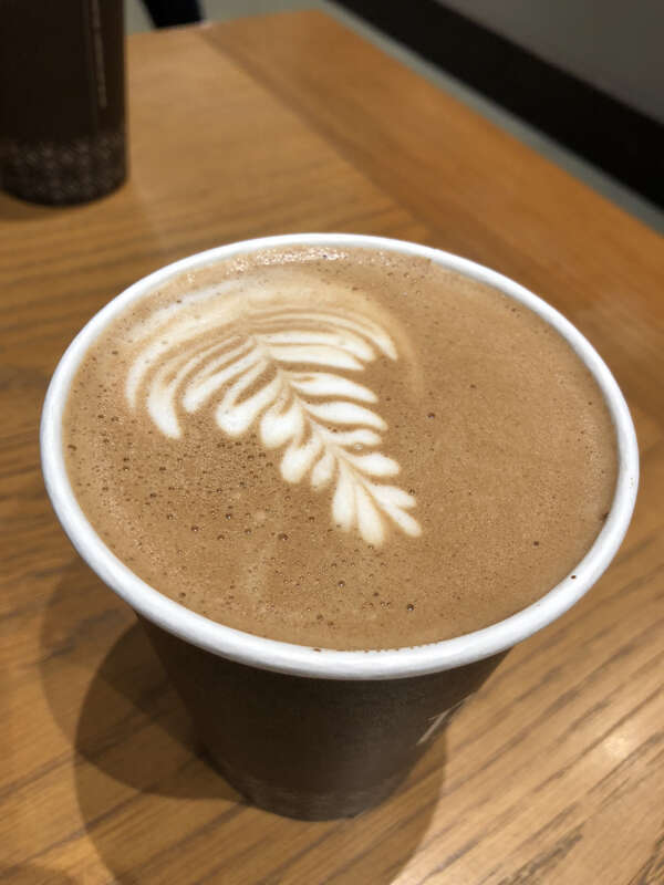 Rosetta latte art