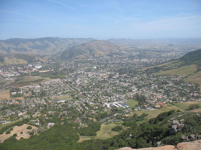 San Luis Obispo, California. Seen from Bishop peak.