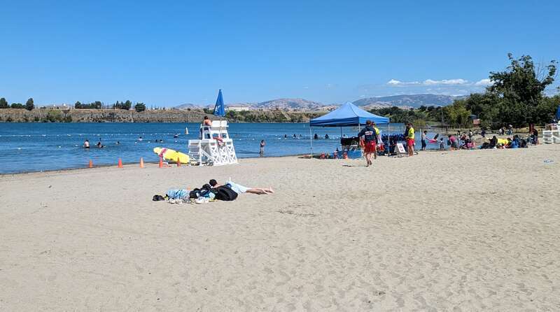 Shadow Cliffs Regional Recreation Area in Alameda County, California, United States.