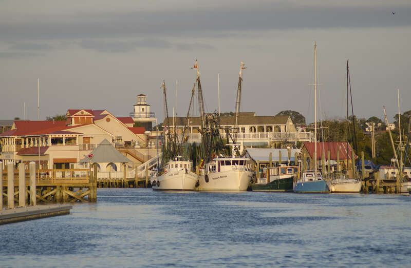 Shem Creek at dusk