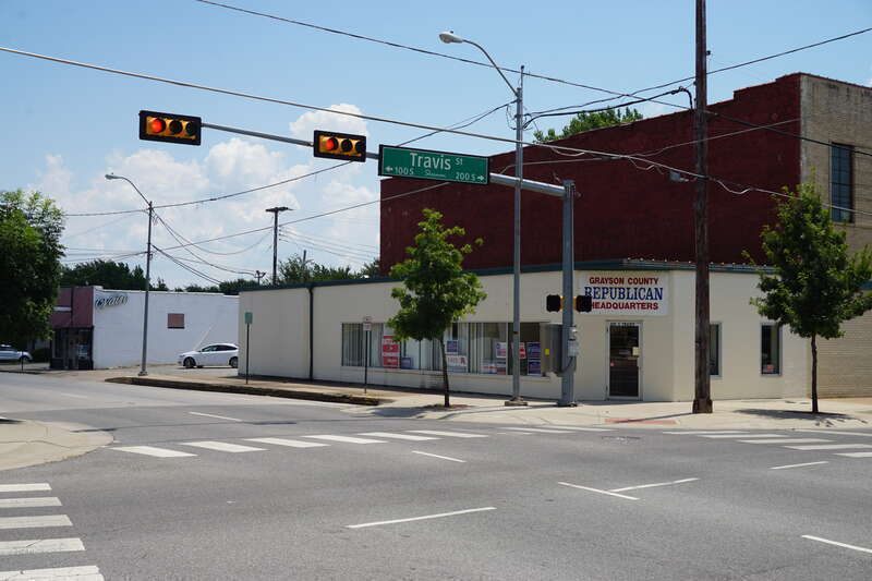 The Grayson County Republican Headquarters in Sherman, Texas (United States).