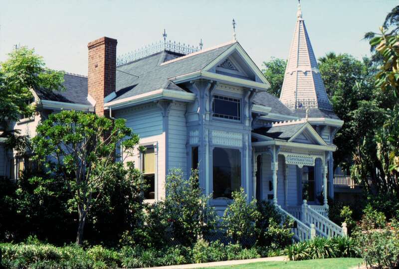 Photo taken in 1986. House listed on the National Register of Historic Places since 1984.
There are no known copyright restrictions on this image. All future uses of this photo should include the courtesy line, &quot;Photo courtesy Orange County