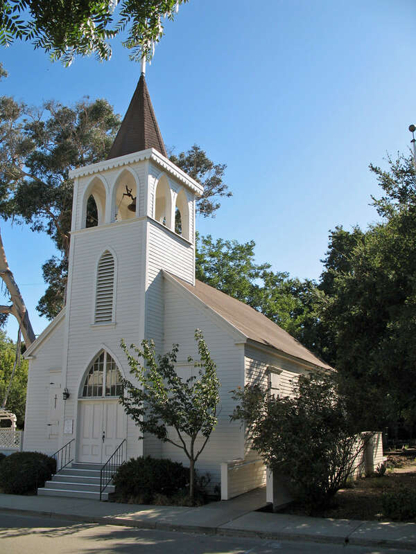 w:National Register of Historic Places listings in Alameda County, California.

St. Raymond's Church, 6600 Donlon Way, Dublin, CA. Photographed from the east side of Donlan Way south of Dublin Blvd.
Camera location37° 42′ 00.32″ N,