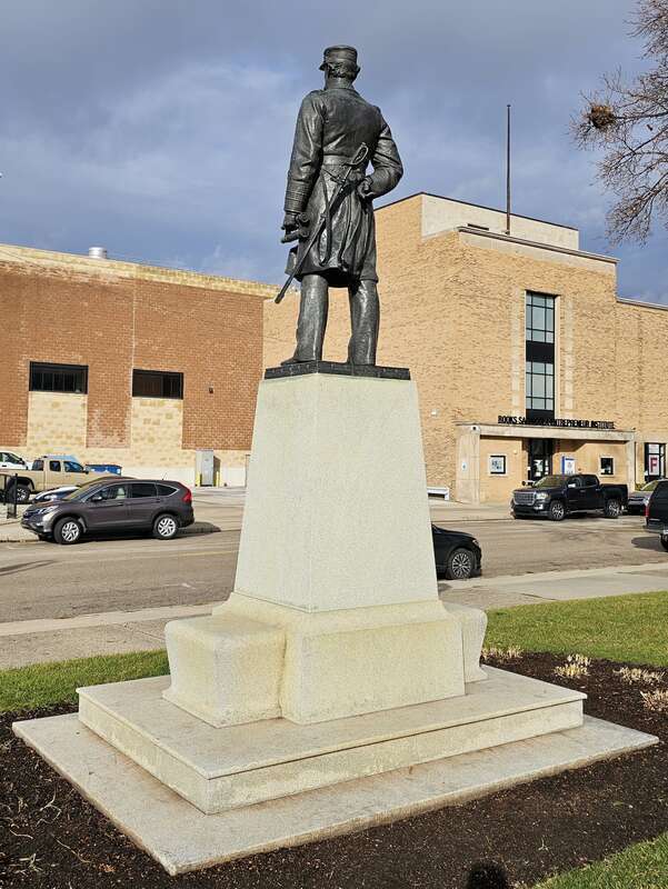 Statue of David Farragut in Hackley Park, Muskegon, Michigan
