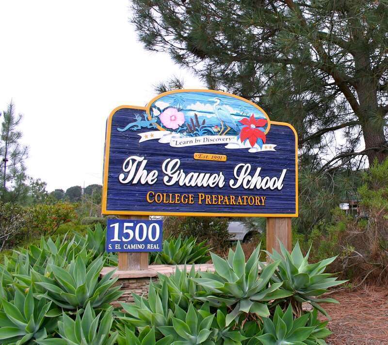 Signboard outside [[:en:Grauer School}]]

Object location33° 01′ 44.21″ N, 117° 15′ 20.72″ W View this and other nearby images on: OpenStreetMap 33.028947; -117.255756