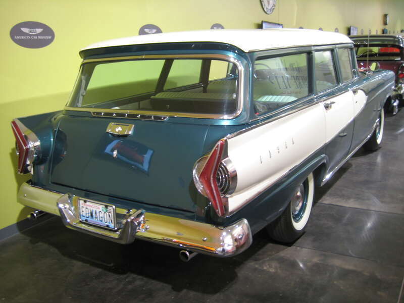 The cars are just too nice.  I prefer a little grunge and realism with my old cars.  The old LeMay Family Collection is just more fun.

1958 Edsel Villager