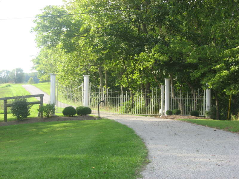 Gateway to the Thompson Farm, located along State Route 221) west of Georgetown in Pleasant Township, Brown County, Ohio, United States.  The farm is listed on the National Register of Historic Places.