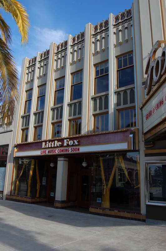 New Sequoia Theater building. 2201-2225 Broadway, Redwood City, California, USA