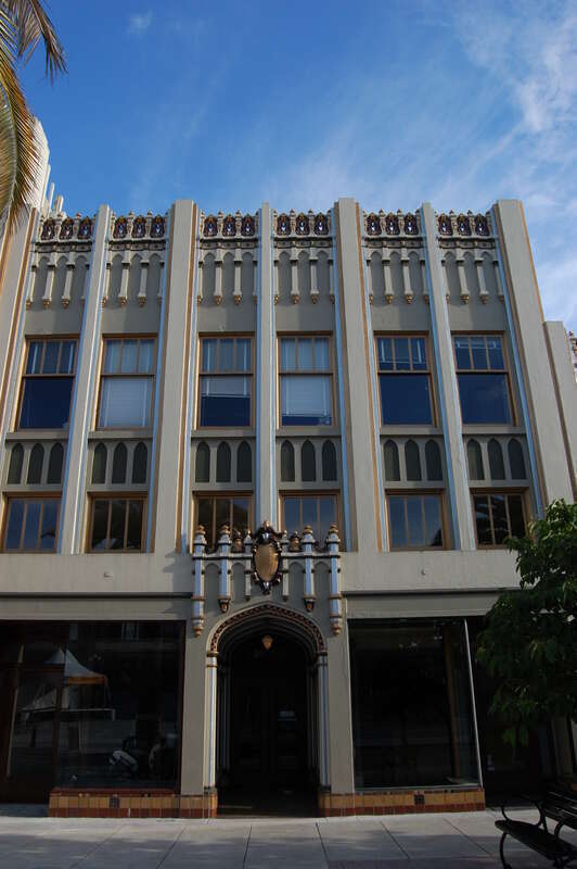 New Sequoia Theater building. 2201-2225 Broadway, Redwood City, California, USA