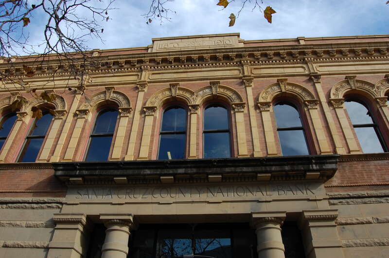 Santa Cruz County Bank. 1502 Pacific Avenue. Santa Cruz, California, USA