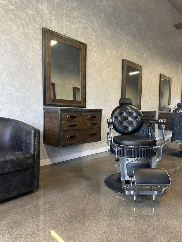 Classic Barber Chairs at Valhalla Cave Davie Barbershop