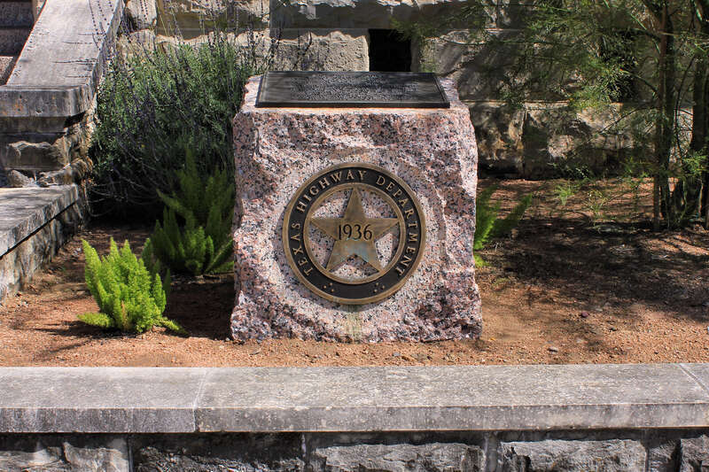 The Victoria County 1936 Texas Centennial Marker at the old courthouse in Victoria, Texas, United States. Marker text: &quot;In this county the first European settlement in Texas, Fort St. Louis, was built by the French explorer La Salle in 1685. Between