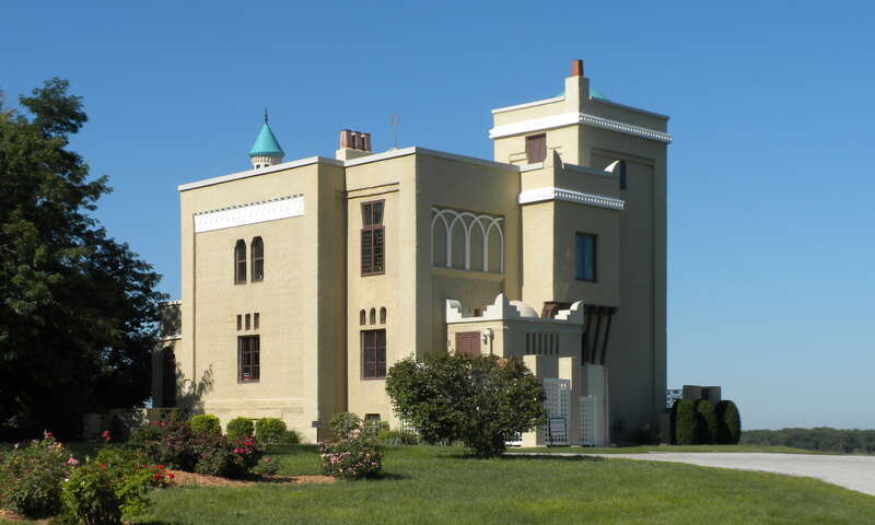 Villa de Kathrine, on the bluffs of the Mississippi River, in Quincy, IL.  On NRHP since December 8, 1978. At 532 S. 3rd,	 Quincy.  Built about 1900 in a Moorish style.  Beautiful little jewel, inside is even nicer, as is the view.  Locals call it