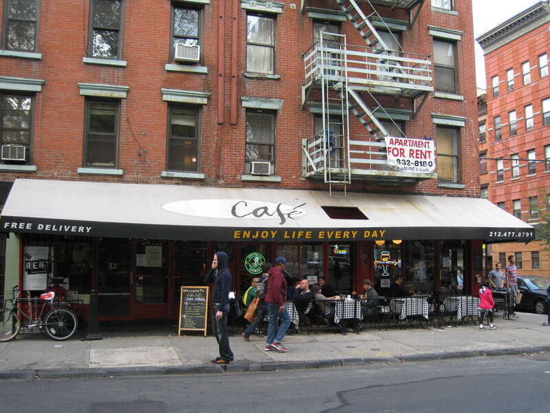 This photo is of Wikis Take Manhattan goal code F19, Life Cafe.