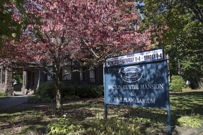 Watson-Curtze Mansion
Front sign for the building