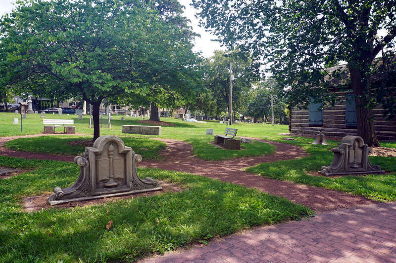 Monument Circle at the West Allis Historical Society Museum in West Allis, Wisconsin (United States).