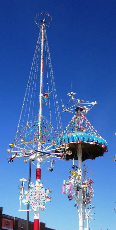 The Vollis Simpson Whirliigig Park on Goldsboro Street S. at Douglas Street S. in Wilson, North Carolina, opened on November 2, 2017 to document, conserve, and display the large whirlgigs from Simpson's property in Lucama, North Carolina. Wilson held