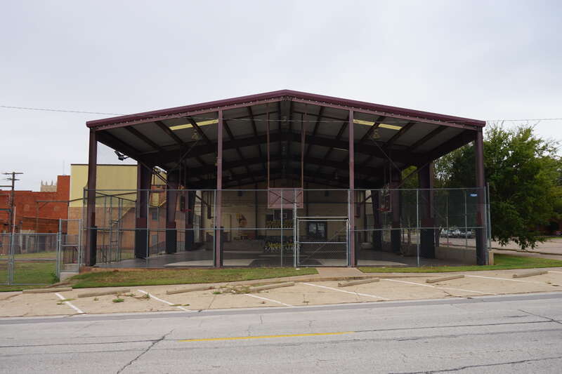 The Straight Street basketball courts in Wichita Falls, Texas (United States).