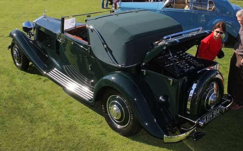 1933 Rolls-Royce Phantom II Continental Gurney Nutting Sedanca DHC at La Jolla Motor Car Classic, Jan 10, 2010