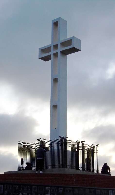 Mt. Soledad National Veterans Memorial is a prominent landmark located on top of Mount Soledad in the La Jolla neighborhood of San Diego, California.  A cross was first erected on the site in 1913; the present one - the third on the site -- dates