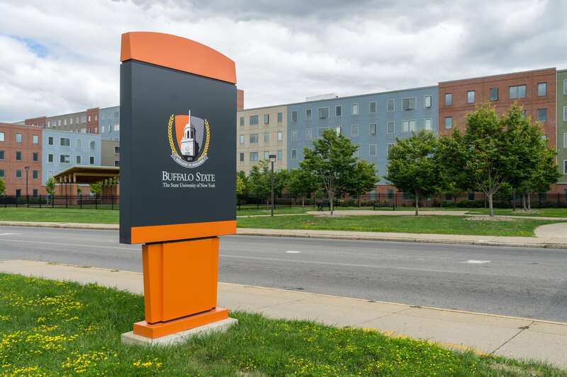 Buffalo State College, Grant Street at Rockwell Road.