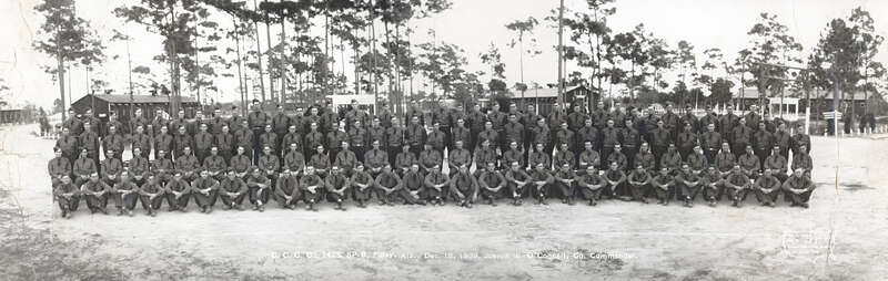 C.C.C. Co. 1425, SP-6 of Foley Al 18 Dec 1939, the camp has 196 men under the command of Joseph W O'Connell and worked on projects such as the Gulf Shores State park and the restoration of Fort Morgan. Photo taken by  a photographer of the National