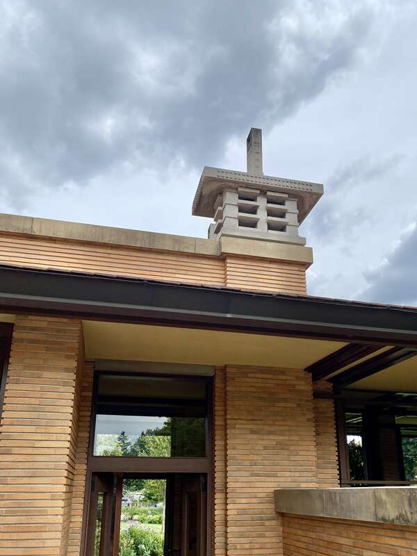 Built in 1903-1905, this Prairie-style mansion was designed by Frank Lloyd Wright for Larkin Company executive Darwin D. Martin.