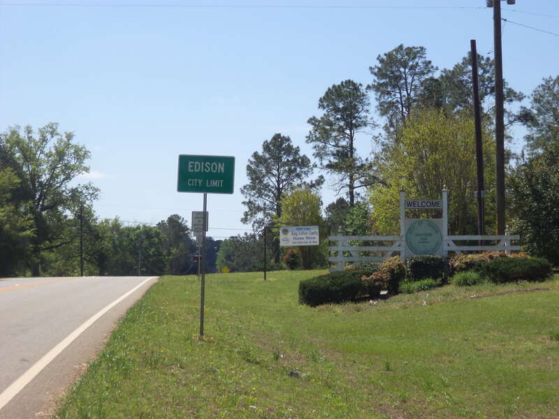 Edison limit, GA216 SB, Edison, Calhoun County, Georgia