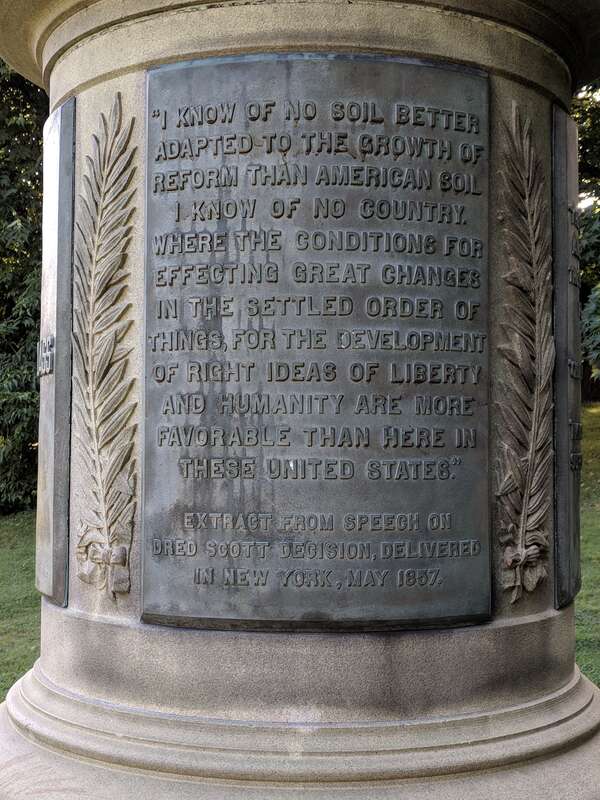 Statue of en:Frederick Douglass in en:Highland Park (Rochester, New York)