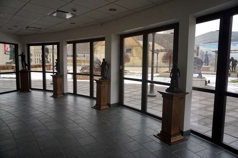 The Rooftop Sculpture Garden of the Grohmann Museum in Milwaukee, Wisconsin (United States).