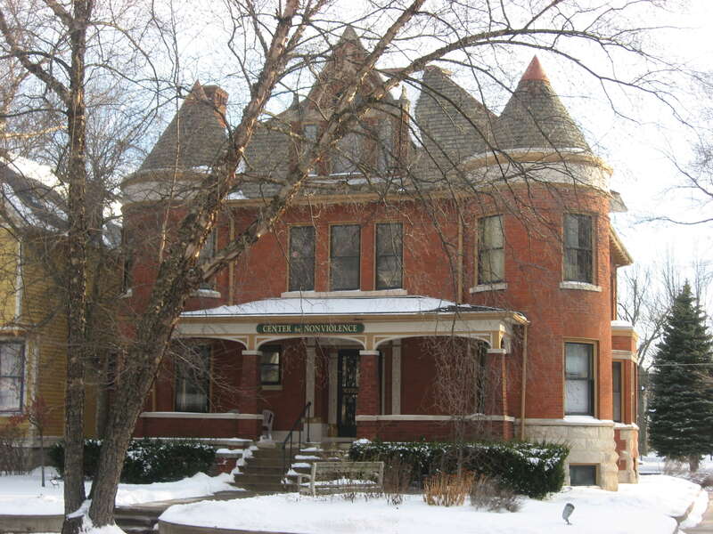 Front of the Harry A. Keplinger House, located at 235 W. Creighton Avenue in Fort Wayne, Indiana, United States.  Built in 1893, it is listed on the National Register of Historic Places, and it is part of a Register-listed historic district, the
