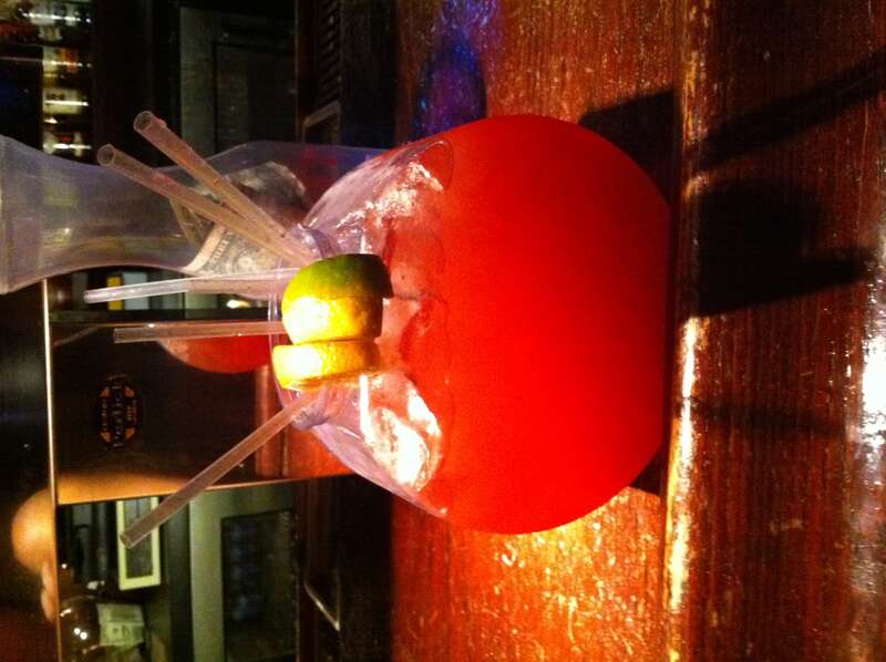 went to a bar called rum runners after the engagement party...this wasn't the best idea i've ever had.