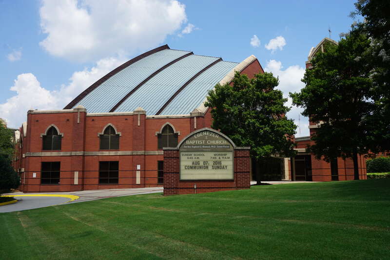 The Ebenezer Baptist Church Horizon Sanctuary at the Martin Luther King Jr. National Historic Site in Atlanta, Georgia (United States).