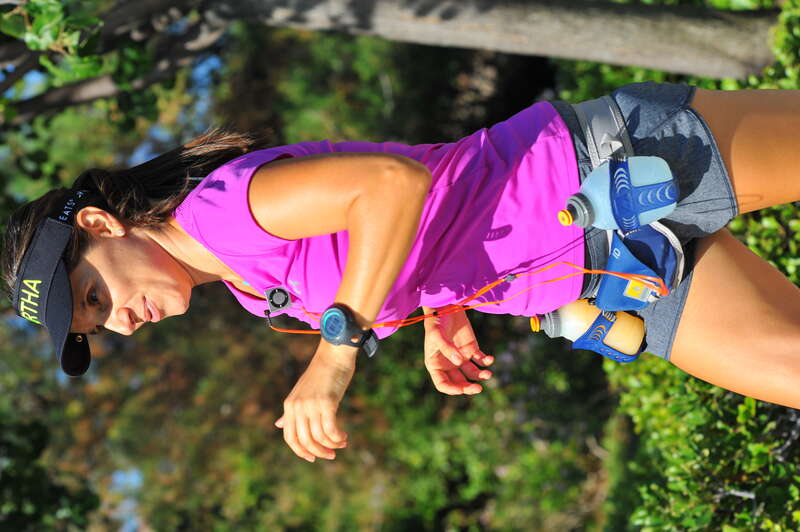 Drinks on her belt and tunes clipped to her jersey, this woman has created a veritable party atmosphere on her person.

GUF_5703