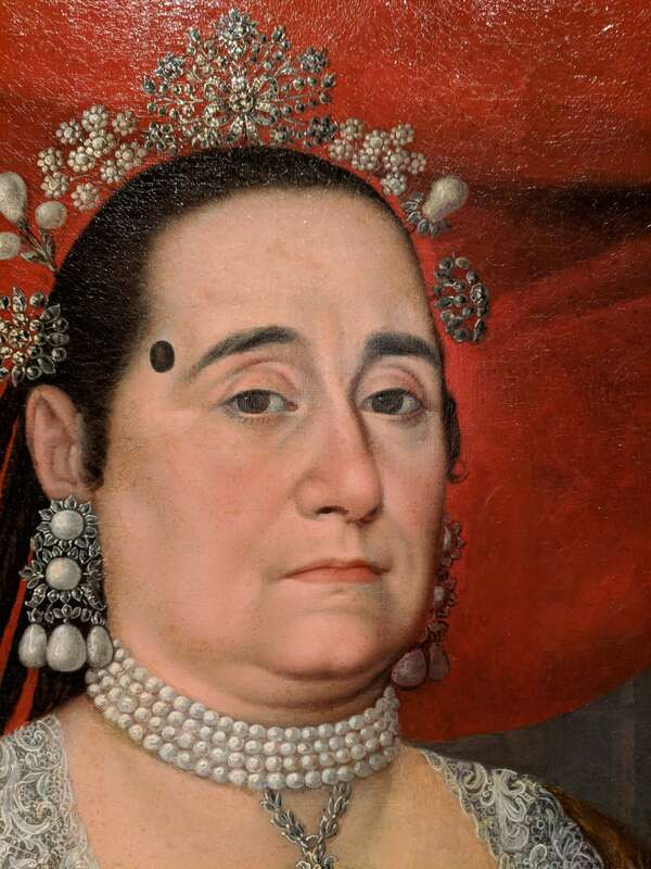 &quot;Retrato de María Rosa de Rivera&quot; by Pedro José Diaz, 1785 (detail)