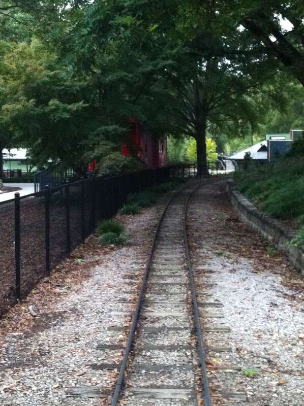 Pullen Park Childrens Railroad Oct 2013 with Caboose