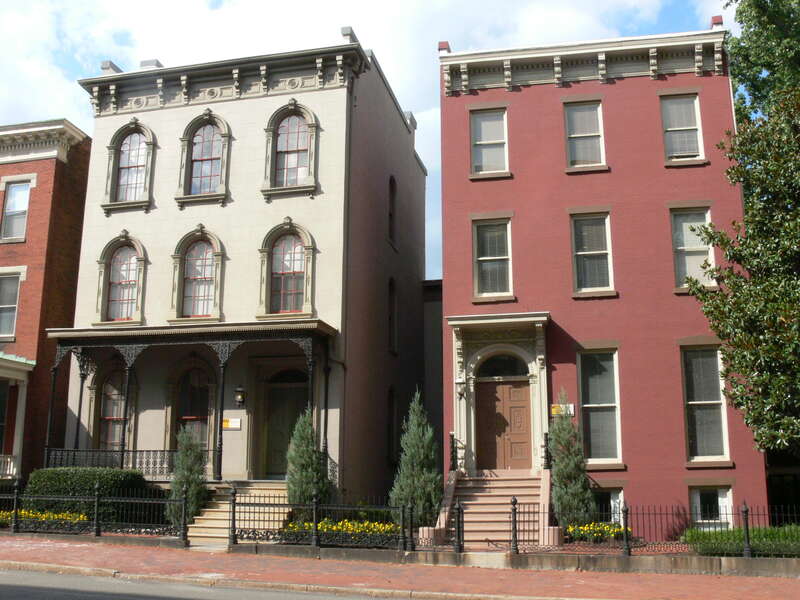 The Putney Houses in the Court End neighborhood of Richmond, Virginia; jointly on the National Register of Historic Places