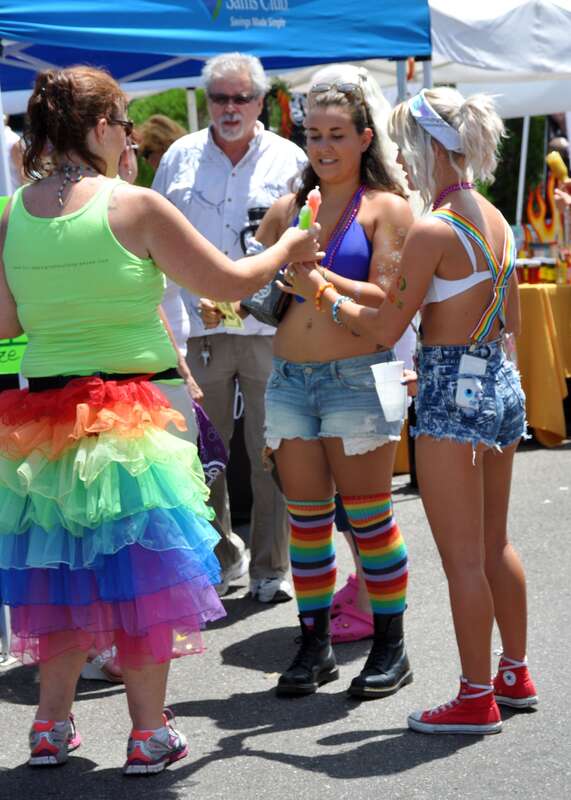 St Pete Pride Festival - &quot;People watching&quot;  Held this weekend St Pete Pride had a night parade Saturday evening and this Pride Festival Sunday along Central Ave.  The morning started off with some wicked thunderstorms and torrential rain, but by noon