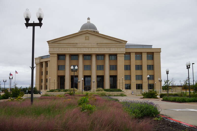 The Rockwall County Courthouse in Rockwall, Texas (United States).