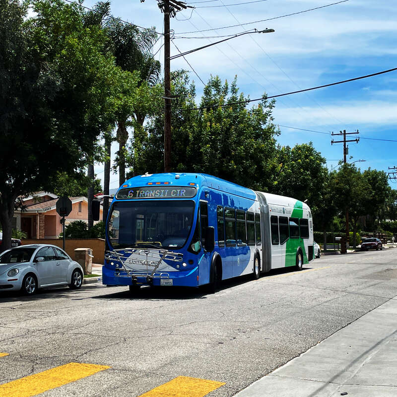 This is Santa Clarita Transit NABI60BRT