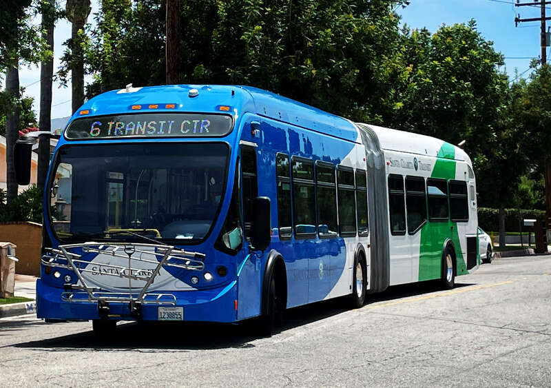 This is Santa Clarita Transit NABI60BRT