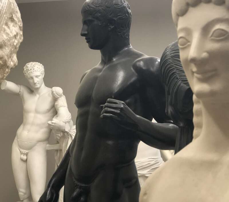 Statues from the Battle Collection of Plaster Casts on display at the Blanton Museum of Art, Austin. Photo by Steven Saylor.