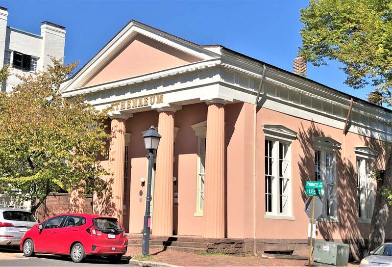 The Old Dominion Bank Building, located at 201 Prince Street at the corner of South Lee Street in the Old Town of Alexandria, Virginia, was built in the Greek Revival style in 1851-1852. The bank closed in 1862, and the building became the Chief