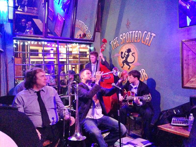 The Jumbo Shrimp Jazz Band at The Spotted Cat New Orleans March 2014