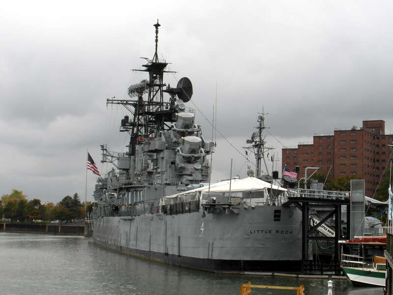 At the Buffalo-Erie Naval Park in Buffalo.  A Cleveland-class light cruiser commissioned in 1945 and converted in the late 1950s she was converted to a Galveston-class guided missile cruiser. She was decommissioned in 1976 and preserved as a museum