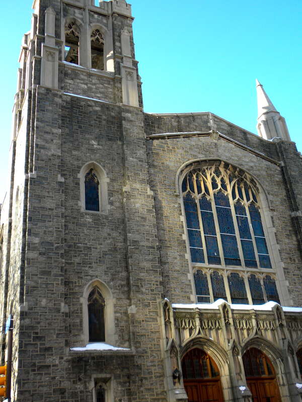 Wesley African Methodist Episcopal Zion Church, on NRHP since December 1, 1978 at 1500 Lombard Street
in the Rittenhouse Square East neighborhood of Center City, Philadelphia